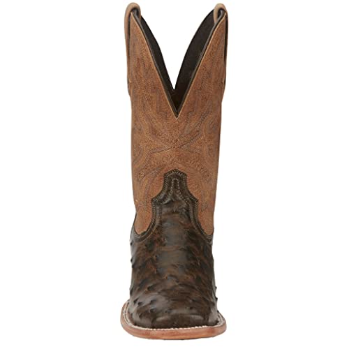 Tony Lama Women's Tori Exotic Full Quill Ostrich Western Boot Broad Square Toe - Tl54054