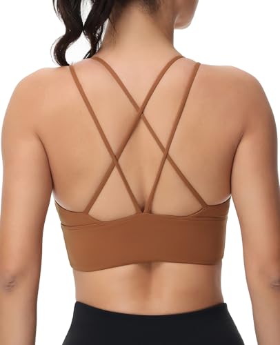 Image of MotoRun Bralettes for Women, Strappy Sports Bra Push up Bralette Sexy Bras Rave Top