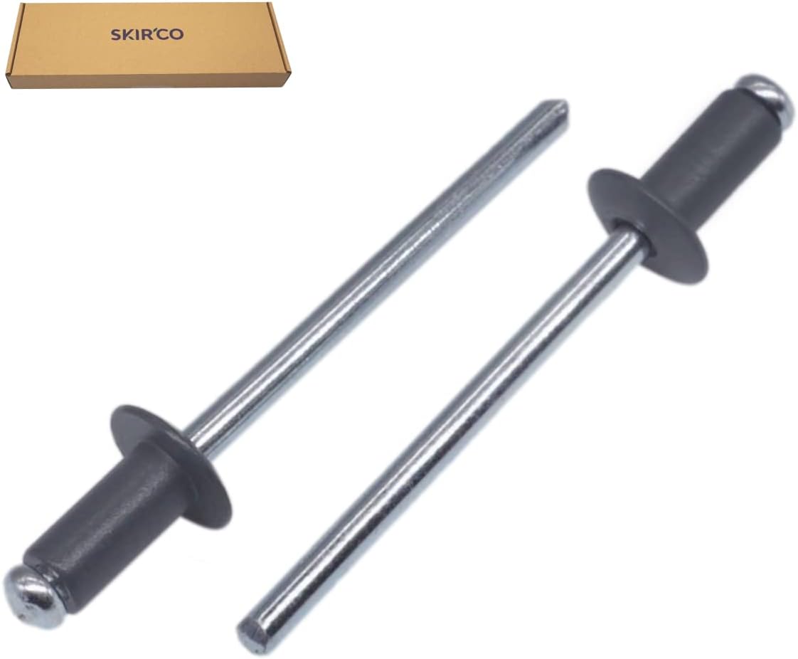 SKIR'CO (Pack of 500 pcs) Painted Blind Rivets 3.2 x 8 mm, Dome Head, DIN 7337, Aluminium Rivet, Pop Rivets (500