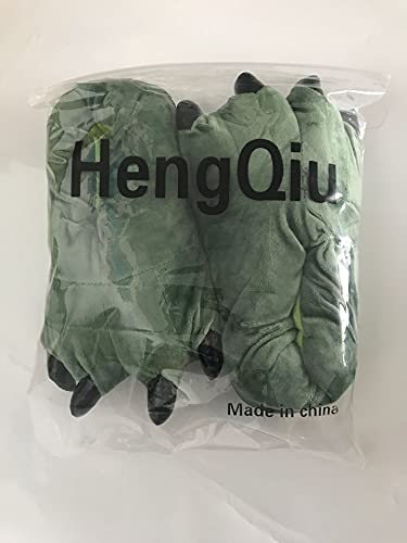 Unisex Plush Animal Paw Slippers - Fuzzy Warm House Shoes with Dinosaur Paw & Claw Design2