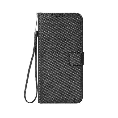 POCO F8 Ultra/POCO F8 Pro �p�̎蒠�^ �J�o�[ �X�^���h�@�\ �l�C �X�g���b�v�t�� �P�[�X �ϏՌ� CASE �����K���X�t��(�u���b�N)