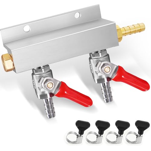 CO2 Gas Manifold with Check Valves and Clamps