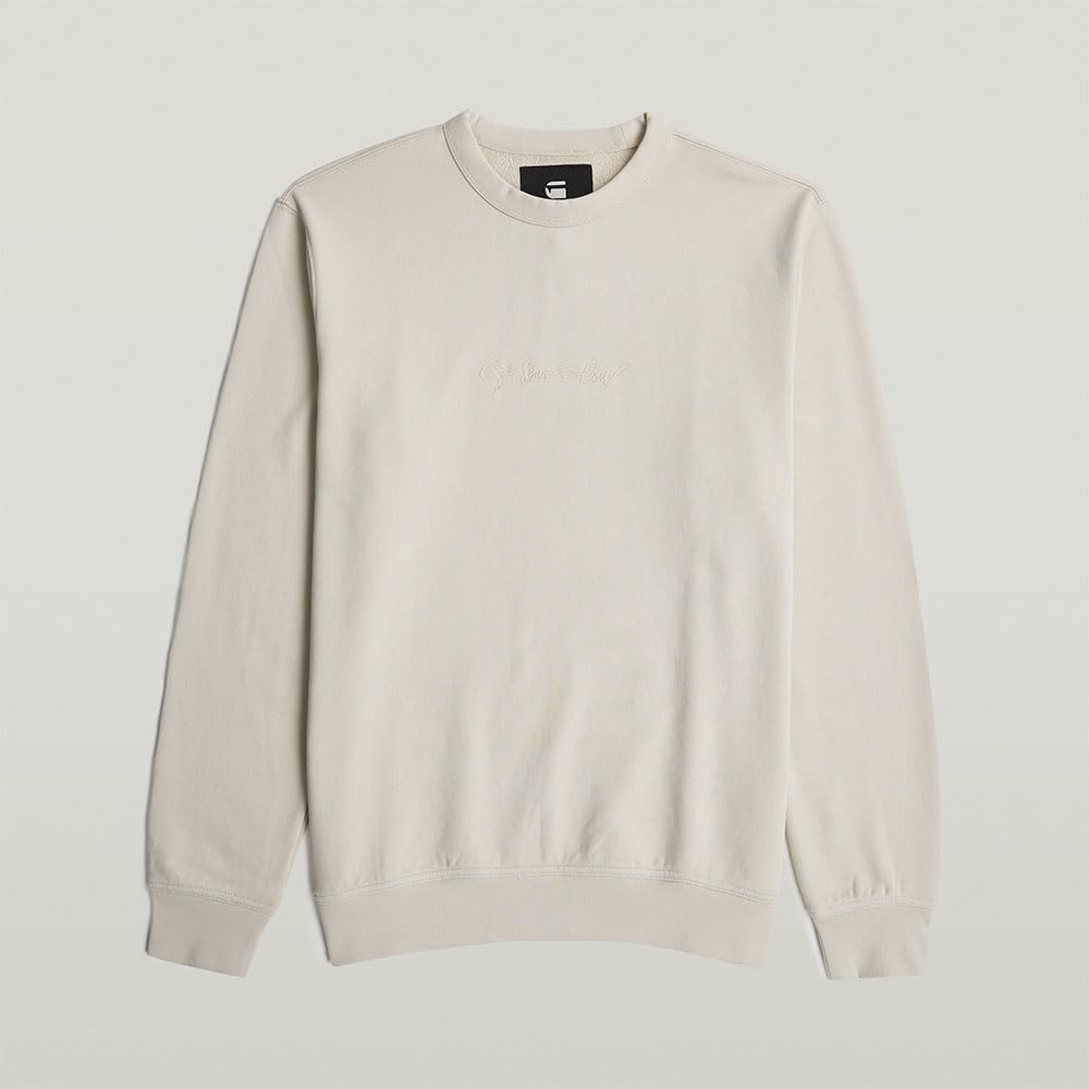 G-Star Herren G-Script Logo R Sweat Sweatshirt