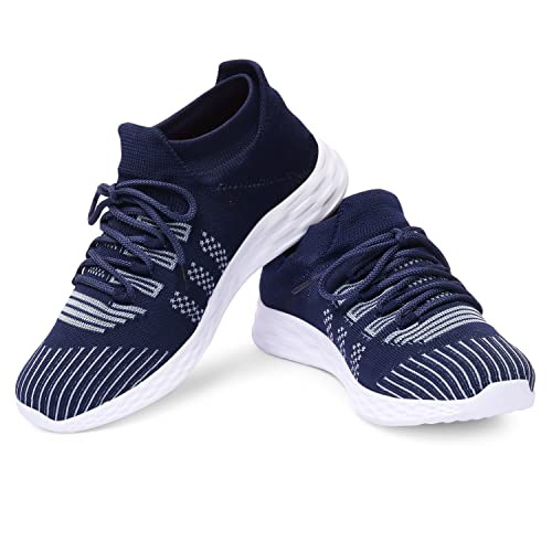 Image of FEETEES Simon Men's Casual Eva Socks Knitted Running Shoes | Color-Light Grey