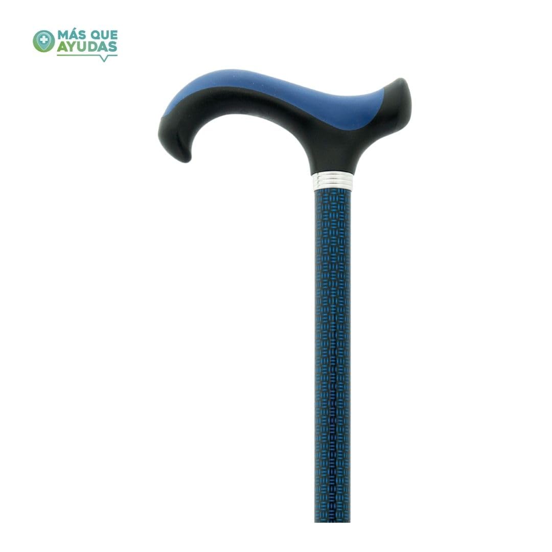 Bastón para Mayores y Adultos Slim, Aluminio, Extensible y Portátil, Altura Ajustable 76-99 cm, Puño Antideslizante, Bastón para Caminar y Pasear, 300 g