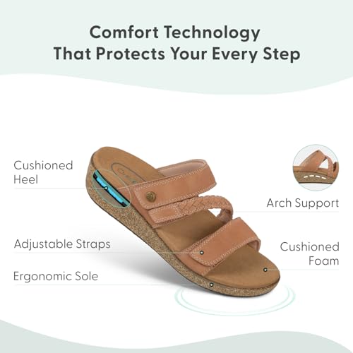 Orthopedic Women's Orthopedic Leather Carrie Sandals3