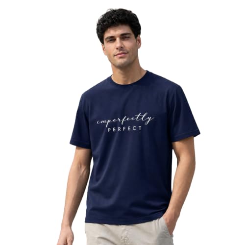 Image of Nobero 100% Cotton T Shirts for Men Stylish | Regular Fit | Graphic Printed T Shirts for Men 180 GSM Combed Cotton | Round Neck Half Sleeve