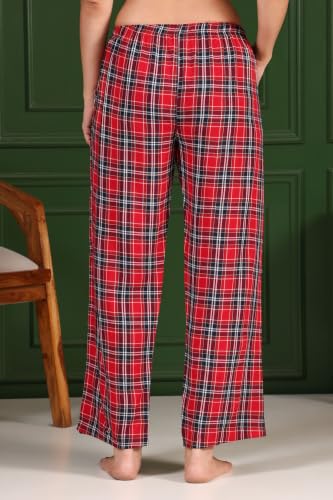 Image of KSHS Women Cotton Pajama Printed Relax Fit Lower | Soft Breathable Night Wear Pajama for Women | Casual Lounge Wear Cotton Bottom for Comfort Fit Daily Wear
