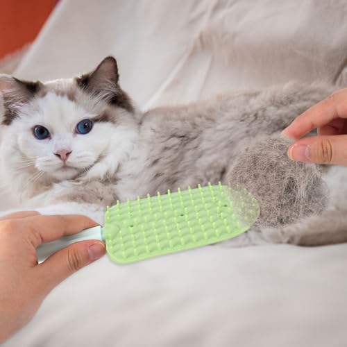 Image of 2 Pcs Cat Tongue Combs, Cat Hair Brush Cat Tongue Licking Hair Comb Cat Double Sided Brush Pet Massage Comb for Indoor Long Haired Kitten Fur Grooming & Shedding Easily Removes Fur Reducing Hairballs