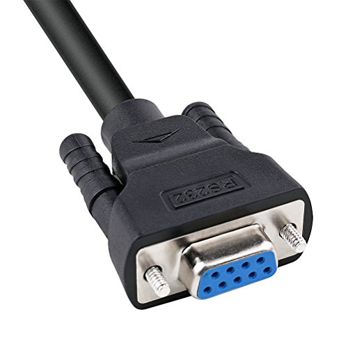 Dtech Db9 Rs232 Serial Cable Male To Female Extension Null Modem Cord Cross Tx Rx Line For Data Communication (5 Feet, Black) #TOP4