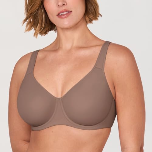 Image of DELIMIRA Women's Inbarely Plus Full Coverage Bra Plus Size Underwire Unlined Seamless Bras