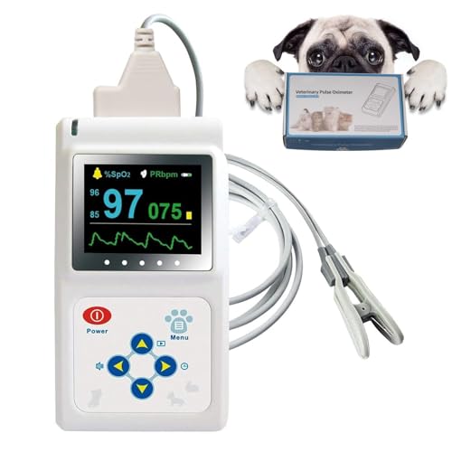 Oxymètre de pouls vétérinaire pour éviter l'hypoxie animale avec capteur lingual USB
