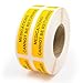 LabelValue.com | Medications Cannot Be Returned - 0.375" x 1.625" Medication Labels, Veterinary Labels, Fluorescent Orange Label/Stickers, Black Print, 500 Labels/Roll - Medical Alert Stickers