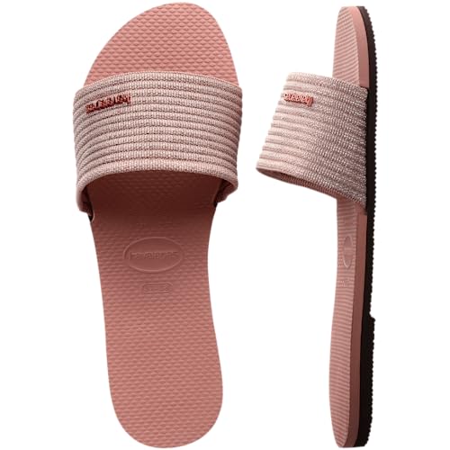 Havaianas You Malta Metallic Flip-Flop Sandal Crocus Rose 39/40 Brazil (Us Men's 7/8, Women's 9/10) M #TOP6