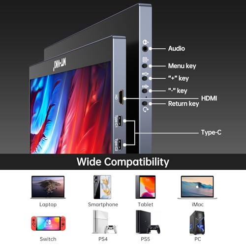 Image of MT-VIKI Laptop Screen Extender, 14'' FHD 1080P USB-C Portable Monitor