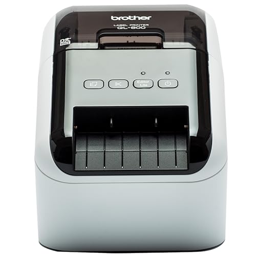 Brother QL-800 Label Printer Address Labeller PC Connected Desktop Red & Black Printing