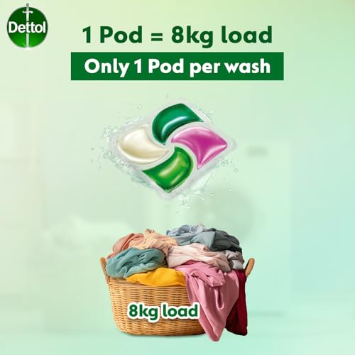 Image of Dettol 4 in 1 Laundry Detergent Pods 18pcs