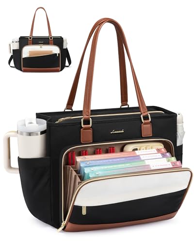 Bolso para laptop para mujer con portavasos y separador miniatura 1