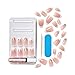 Marilyn Monroe x KISS Limited Edition Glue-On Nails, 28 Fake Nails, Gel Nail Glue Net Wt. 2g (0.07 Oz.), Mini Nail File, Wooden Manicure Stick