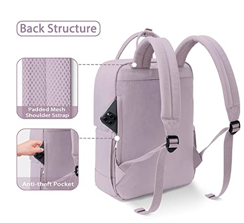 Kalidi Laptop Backpack Casual Women School Bag For 15.6Inch Laptop Travel Back Pack With Handle, Water Resistant College High School Girls Work Backpack, Purple #TOP4