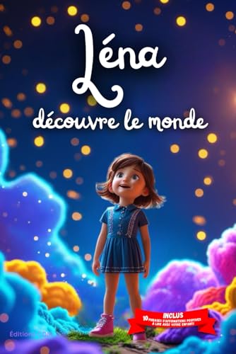Léna découvre le monde: Livre personnalisé prénom, mini-histoires magiques, aventures, confiance en soi, leçons de vie, affirmations positives, ... en famille, endormissement paisible : Léna