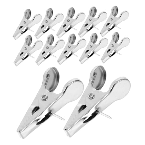 STOBAZA 100pcs Christmas Flower Clips Alligator Clamps for Wreaths and Tree Decorations Secure Grip Ornament Hooks for Festive Crafts and DIY Projects Design