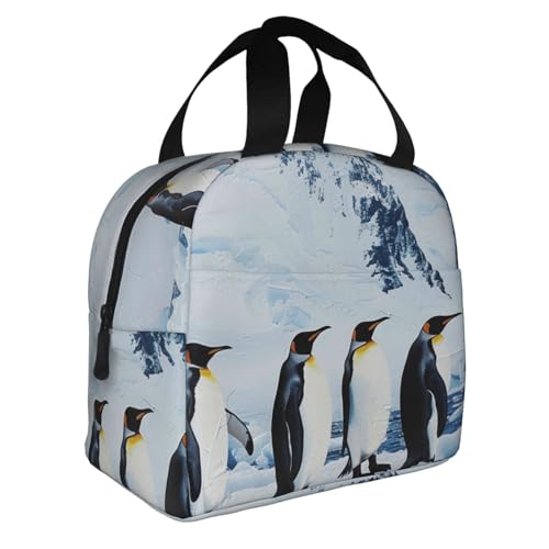 JKLQWC Penguins On The Iceberg�v�����g�����`�{�b�N�X �����Y ���f�B�[�X ���킢�������`�o�b�O �d�� �w�Z �s�N�j�b�N�p �ė��p�\ �f�M�N�[���[ �����`�g�[�g�o�b�O