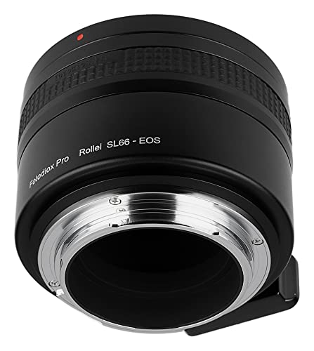 Image of Fotodiox Pro Lens Mount Adapter - Rolleiflex SL66 Series Lens to Canon EOS (EF, EF-S) Mount SLR Camera Body with Built-in Focusing Helicoid