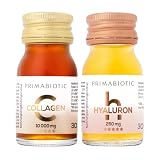 Kollagen Trinkampullen – Primabiotic Collagen Peptide 10000 mg | 30 Ampullen à 30 ml (900 ml + Hyaluronsäure Trinkampullen – Primabiotic Hyaluron 250 mg | 30 Shots à 30 ml (900 ml)