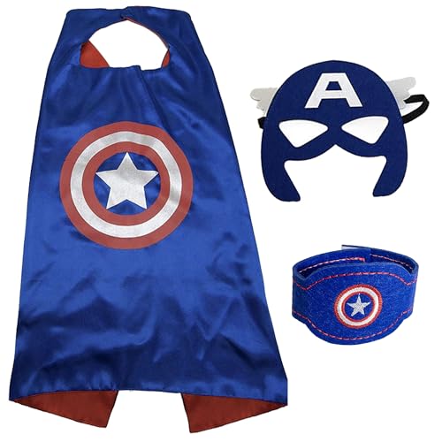 Maribus-FL Superhero Capes and Masks for Kids - Satin Capes and Felt Masks for Boys