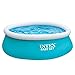 Produktbild INTEX 28101EH Easy Set Aufblasbares Schwimmbecken, 1,8 m x 50,8 cm, durchstoßfestes Material, schnelles Aufpumpen, 232 Gallonen Kapazität, 40,6 cm Wassertiefe