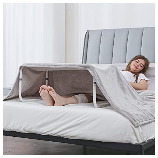 OasisSpace Blanket Lifter for Feet - Bed Cradle for Feet, Foot Tent Blanket Support Holder, Adjustable Blanket Support Lifter, Aluminum Blanket Lifter for Toes Pain, Blanket Bars for Surgery Recovery