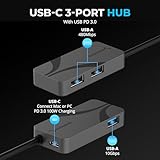 Photo of the SABRENT USB-C Hub, 3-Port with 100W Power Delivery