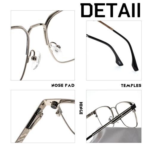 FAA'N Square Magnetic Metal Clip On Sunglasses Womens Polarized Sunglasses Men UV Protection Sun Glasses3