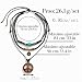 Imagen de ZephyrHome Collar hombre bohemio en capas con colgante Peace