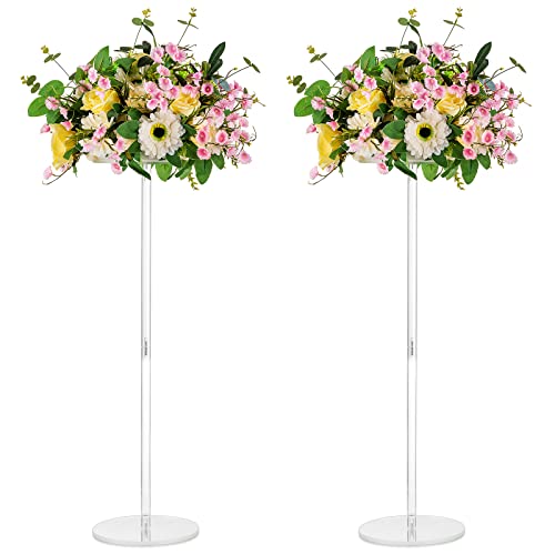 3er-Set Faltbare Karton-Blumenständer - Höhen 40, 60, 80 Cm Mit Acrylplatte - Für Hochzeit & Party