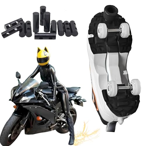 FITTAR Motorcycle Shoe Cover Boot - Adjustable Cycling Bicycle Skateboard Flint Spark Tool Pad