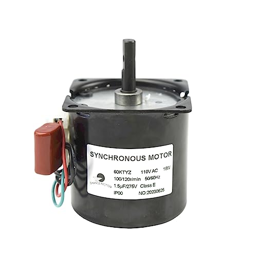 CHANCS Permanent Magnet Synchronous Gear Motor 60KTYZ 110V 100-120RPM Electric Motor Large Torque Small Motor