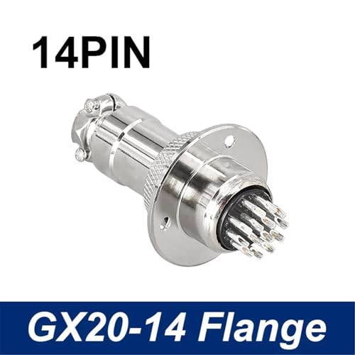 Conector GX20 aero de 14 pines para panel con enchufe multipolo circular 2