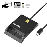 lector de tarjetas de credito para celular argentina Multi-compatible: DOD Military CAC USB-C Smart Card Reader para tarjetas CAC, identificación del gobierno, identificación nacional, ActivClient, AKO, OWA, DKO, JKO, NKO, BOL, GKO, Marinenet, portal AF, visor de borde puro, aprobado, DCO, DTS, LPS, correo electrónico de Disa Enterprise, etc.