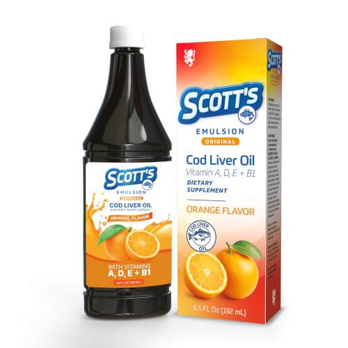 SCOTTS EMULSION Cod Liver Oil | Orange | 6.5 fl oz | 1-Pack