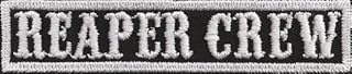 SOA sw, REAPER CREW Namensschild Rangabzeichen Motorad Kutte Patch Aufnäher