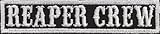 reaper crew bedeutung Abmessungen: 100x20mm SOA sw, REAPER CREW Namensschild Rangabzeichen Motorad Kutte Patch Aufnäher
