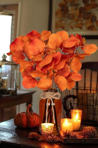 Briful-Artificial-Eucalyptus-Stems-in-Amber-Glass-Vase-with-Faux-Water-14-Fake-Fall-Plant-Autumn-Eucalyptus-Leaves-for-Home-Farmhouse-Wedding-Centerpiece-Bathroom-Decor Briful Artificial Eucalyptus Stems in Amber Glass Vase with Faux Water 14 Fake Fall Plant Autumn Eucalyptus Leaves for Home Farmhouse Wedding Centerpiece Bathroom Decor