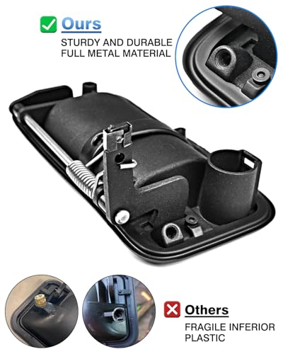Image of TOP-MAX All Metal Exterior Door Handle Front Replacement for 1995-2000 Chevrolet Chevy Tahoe Suburban C1500 C2500 C3500 K1500 K2500 K3500 GMC Yukon Replaces OE 15742229 15742230