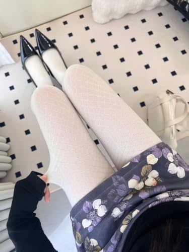 Image of Sahabowi Women Tights, Female Sheer High Waist Pantyhose, Vintage Control Top Stockings