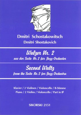 Second Waltz (from Jazz Suite No. 2): Violin, Cello, Clarinet