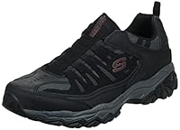 Skechers Men's After Burn M.Fit- Wonted Shoe, Black/Charcoal, 11 M US