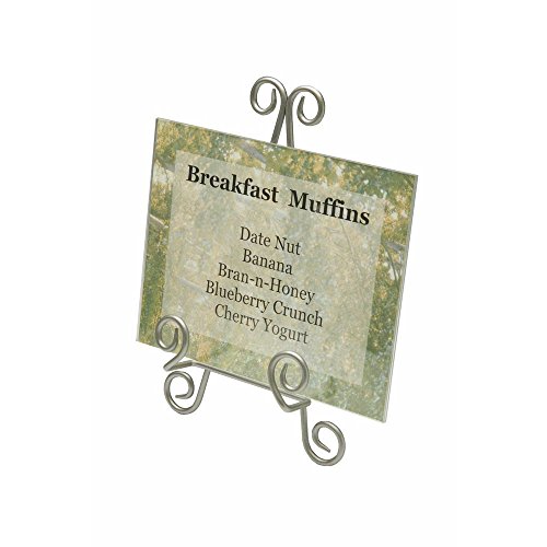 image for TRIPAR 13 Inch Stratford Silver Finish Metal Easel for Decoration, Pai