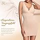 Joyshaper Unterkleid Damen Miederkleid Nahtlose Unterwäsche mit Trägern (Beige, M)